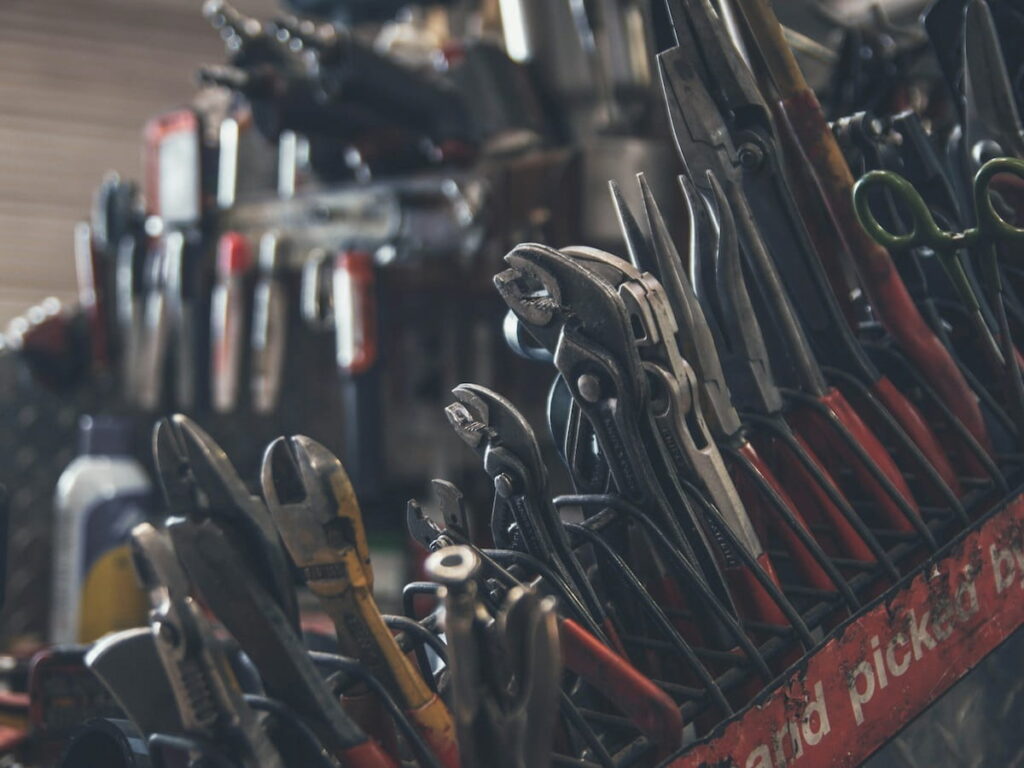 tools at a trade school