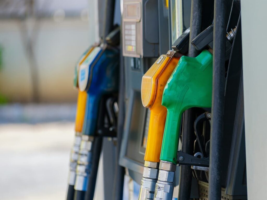 a gas pump representing the gas tax